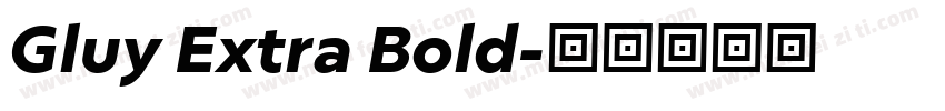 Gluy Extra Bold字体转换